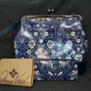 Patricia Nash Italian Folklore Elsworth Handbag and matching Nazari wallet